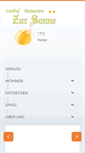 Mobile Screenshot of gasthofsonne.com